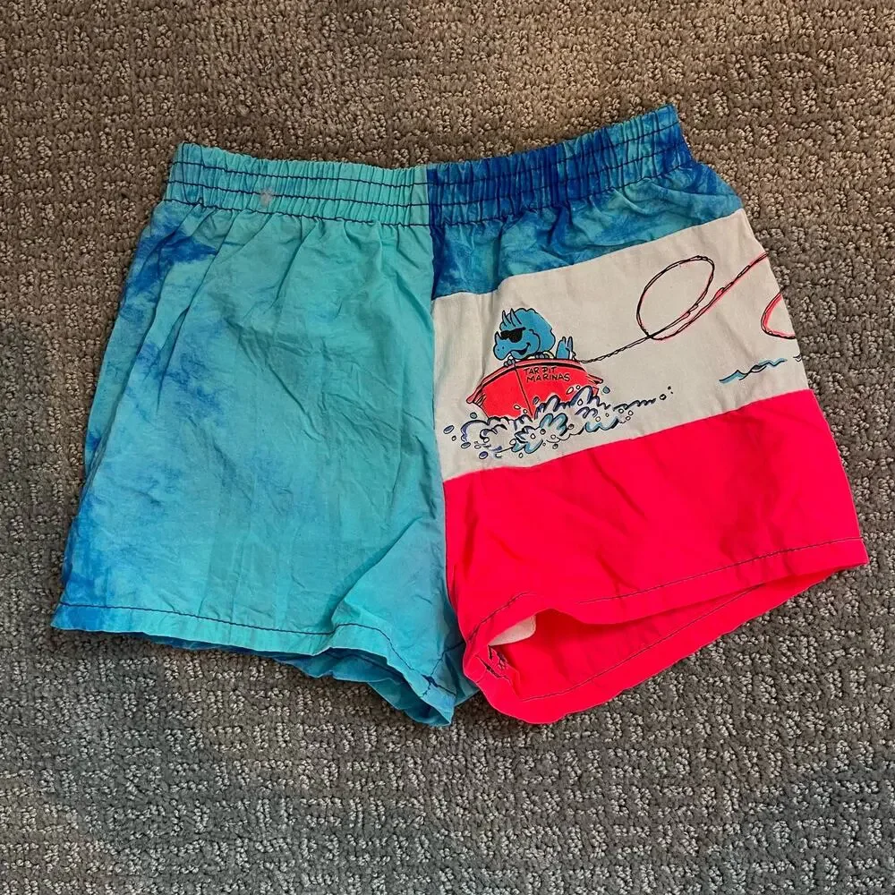 Vintage Carter's Dinosaur Swim Trunks